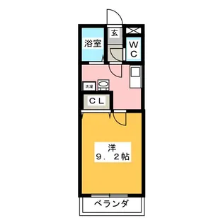 飛騨金山ハイツ【2階】の間取り