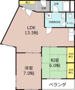 都ハイツ【4階】の間取り