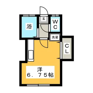 野本ハイツ 中【2階】の間取り