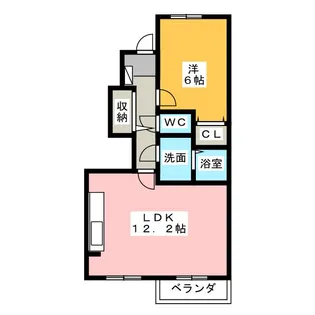 パークサイドハウス 3【1階】の間取り