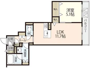 メゾン・ポルト府中八幡【3階】の間取り