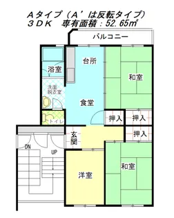 大阪府泉大津市虫取町2【マンション】の間取り