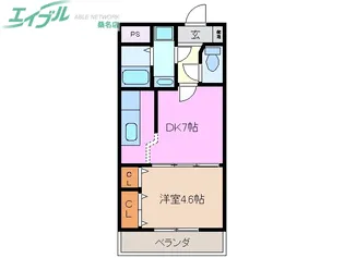 ポンド・サイド蓮パートII【2階】の間取り