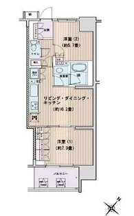 東京都江東区豊洲3【マンション】の間取り