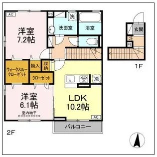 アルセフィナ【2階】の間取り