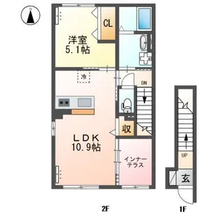 レオン【2階】の間取り