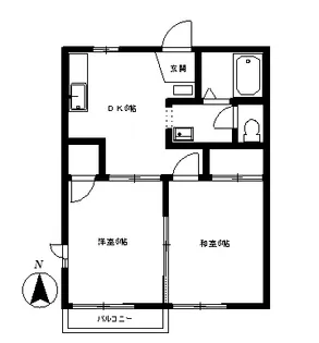 ガーデンハウスA棟【2階】の間取り