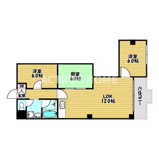 大阪府大阪市阿倍野区昭和町2【マンション】の間取り
