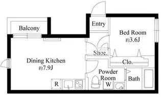 オークプレイス学芸大学【2階】の間取り