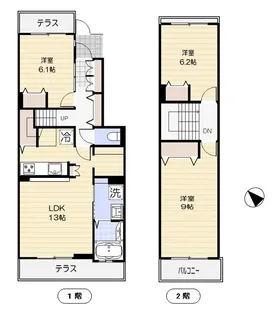 神奈川県横浜市鶴見区北寺尾4【一戸建】の間取り
