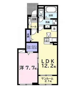 ベルメランジェA【1階】の間取り
