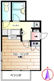 東京都中野区野方6【アパート】の間取り