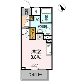 イーストサイドレジデンス【3階】の間取り