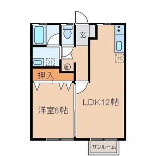 イシガミハイツ【2階】の間取り