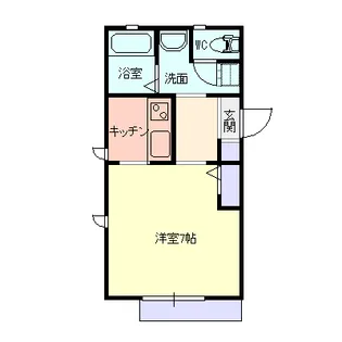 山形県山形市城南町2【アパート】の間取り