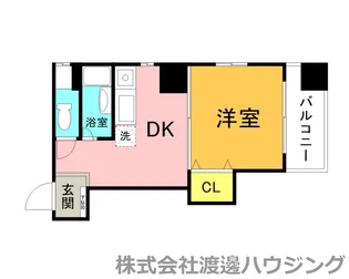 ウエストサイド江坂【5階】の間取り