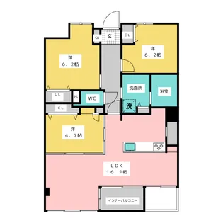 サンメールIMAIKE【4階】の間取り
