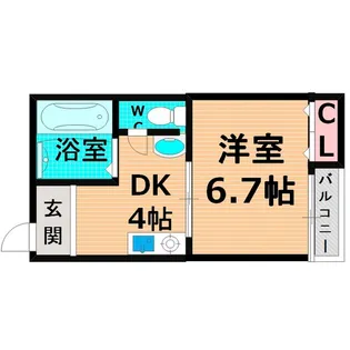 1Kの間取り画像