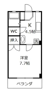 島野ハイツ【2階】の間取り