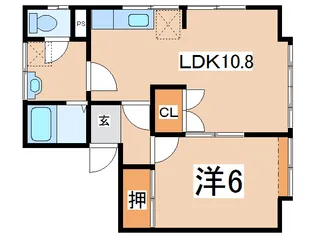フルールI【1階】の間取り