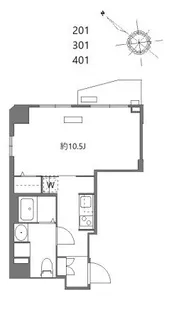 エヌステージ西船橋市川【2階】の間取り