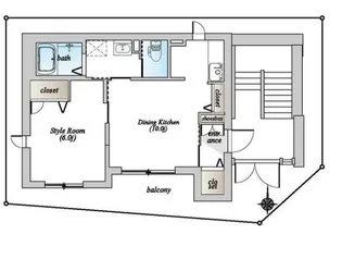 仁志町アドレス【1階】の間取り