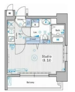グランド・ガーラ新宿【2階】の間取り