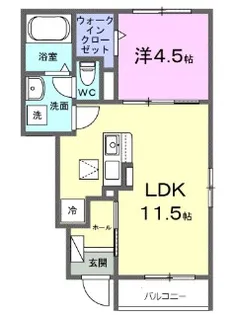 神奈川県川崎市中原区木月3【アパート】の間取り