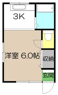 ひまわりハイツ【3階】の間取り