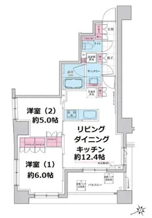 東京都世田谷区三軒茶屋2【マンション】の間取り