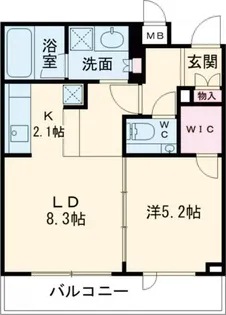 ラグゼガーデン松原【3階】の間取り