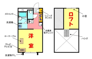 大阪府大阪市城東区諏訪2【マンション】の間取り