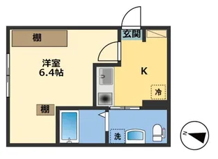 東小岩peace cubeIII【1階】の間取り