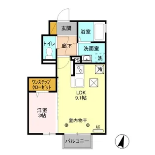 クレシア F【1階】の間取り