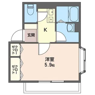 恵比寿ハイムヒロ【2階】の間取り