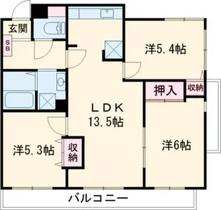 コート若園【2階】の間取り