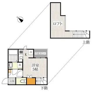 埼玉県川口市柳崎3【アパート】の間取り
