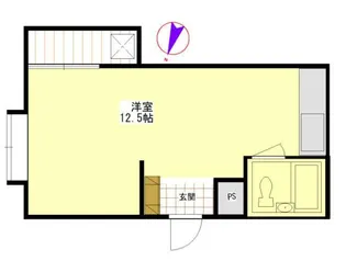 シティ川井コーポラス浦舟【8階】の間取り