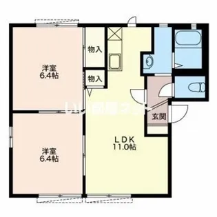 クレセール葵【1階】の間取り