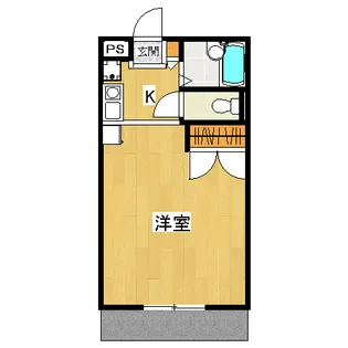 ラ・シャンブル【1階】の間取り