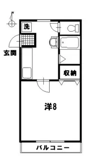 ジョイパレスA【1階】の間取り