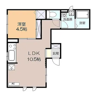 パレスII【1階】の間取り