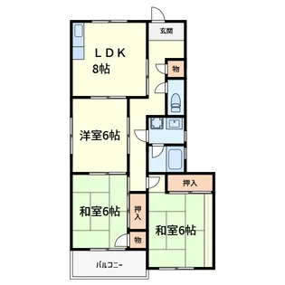 コートハウス寿【1階】の間取り