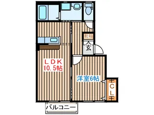 ホ-ムR.Y.A‐II【1階】の間取り