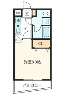 エルメゾンダイカネ【2階】の間取り