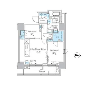 東京都台東区蔵前4【マンション】の間取り