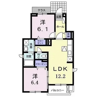 愛知県豊明市栄町姥子【アパート】の間取り