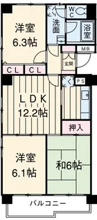 パレッヂ新小岩【5階】の間取り