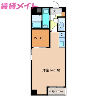 S-FORT鈴鹿【4階】の間取り