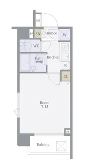 パレステュディオ小石川後楽園【4階】の間取り